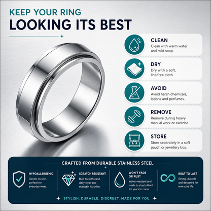 Stainless Steel Spinner Ring