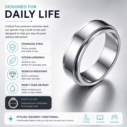 Stainless Steel Spinner Ring