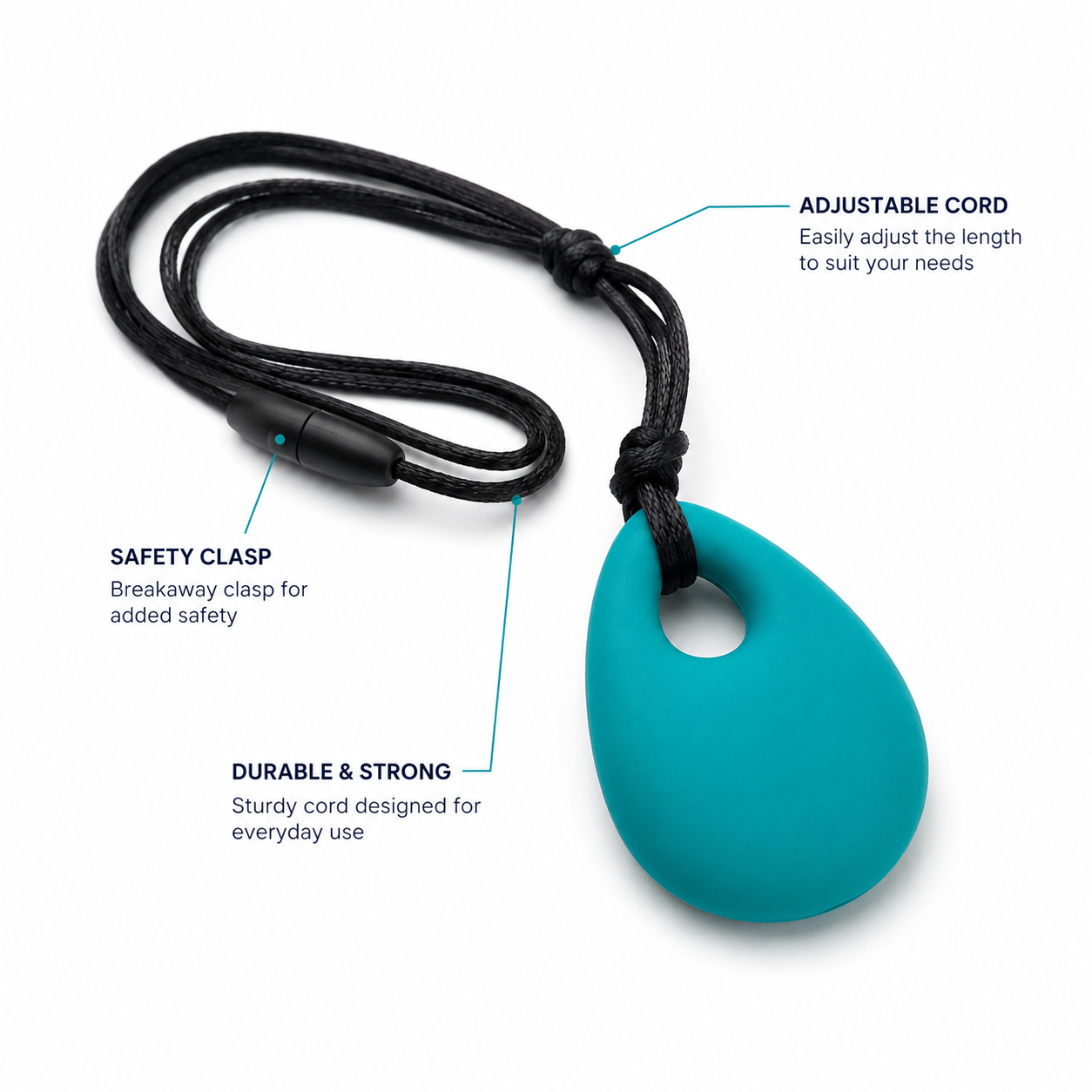 Sensory Chew Necklace (Teardrop)