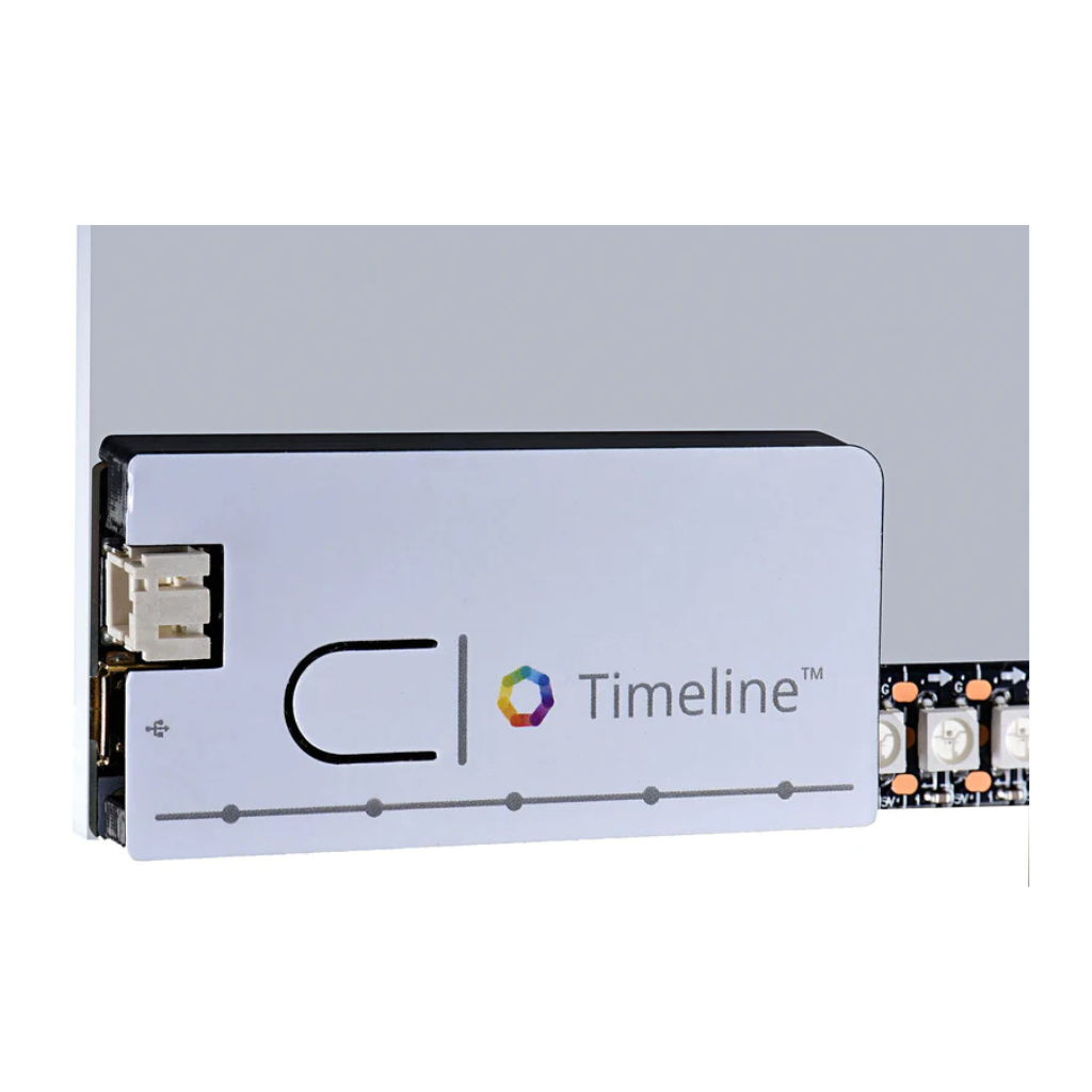 Timeline™ led strip digital hourglass - with whiteboard