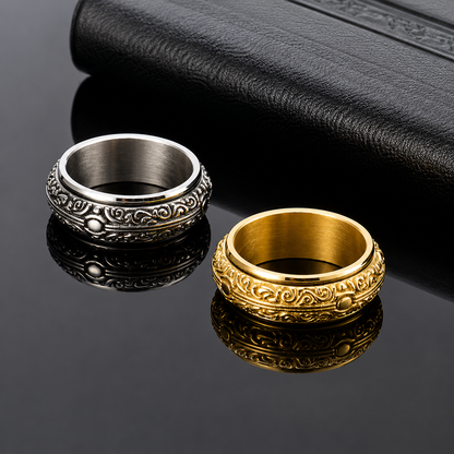 Vintage Engraved Spinner Ring