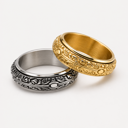Vintage Engraved Spinner Ring