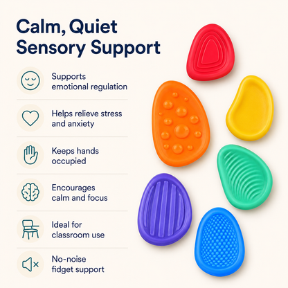 Sensory Worry Stones (Pack of 6)