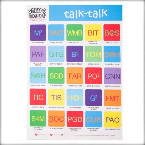 Smart Heart Talk Talk Chart - Autism Resources South Africa