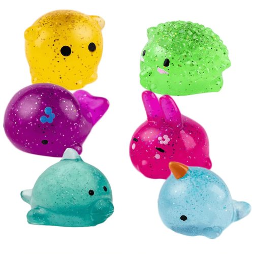 Large Glitter Mochi Squishies (Pack of 2)