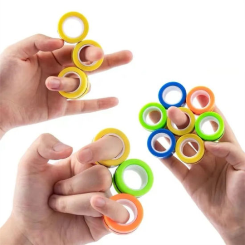 Magnetic Fidget Rings (Pack of 3)