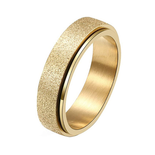 Gold Glitter Spinner Ring