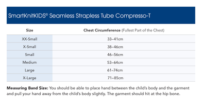 SmartKnit Kids' Seamless Strapless Tube Compresso-T
